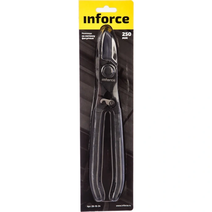 Ножницы по металлу, фигурные 250 мм Inforce 06-18-34