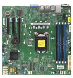 Серверная материнская плата SuperMicro MBD-X11SCL-F-B mATX, LGA1151, Intel C242, 4xDDR4, 1xPCIe x16, 2xPCIe x8, 2xPCIe x4, VGA, 2xGLAN, RAID 0,1,5,10 Retail