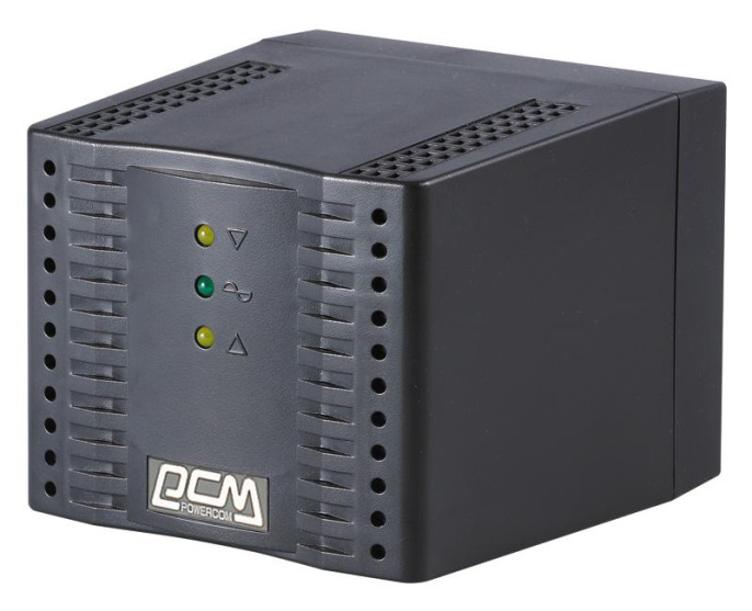 Стабилизатор напряжения Powercom TCA-3000 black 3000ВА/1500Вт, LED, 4 Schuko, точность 5%, настольный 304917 