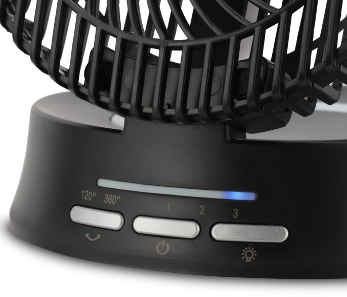 Вентилятор настольный COOLFORT CF-2000,  черный