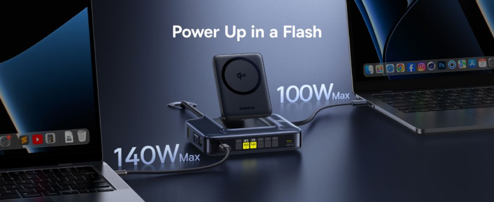 Baseus выпустила Nomos NH21 — зарядную станцию «6 в 1» на 245 Вт