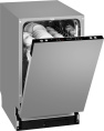 Встраиваемая посудомоечная машина WEISSGAUFF BDW 4026, узкая, ширина 44.8см, полновстраиваемая, загрузка 9 комплектов 432977