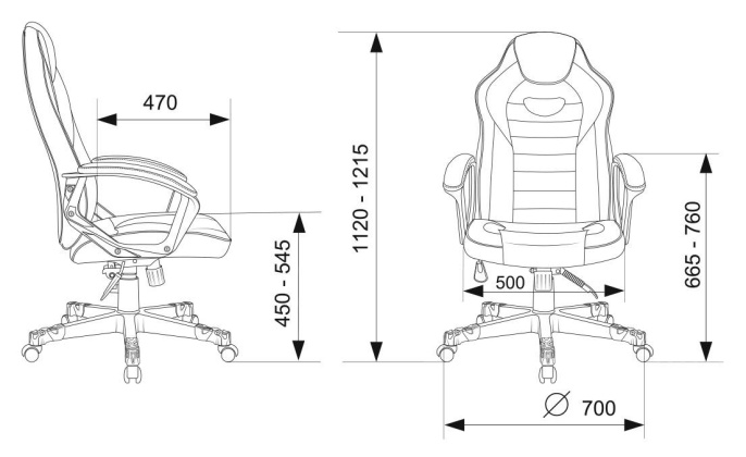Кресло игровое Zombie GAME 16 черный/голубой эко.кожа/ткань крестов. пластик