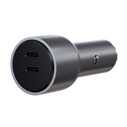 Автомобильное зарядное устройство Satechi 40W Dual USB-C Car Charger. Цвет: Серый космос ST-U2C40CCM