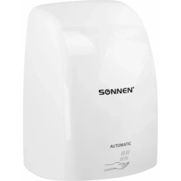 Высокоскоростная сушилка для рук SONNEN hd-fl-2009, 1200 Вт, пластиковый корпус, белая 607959