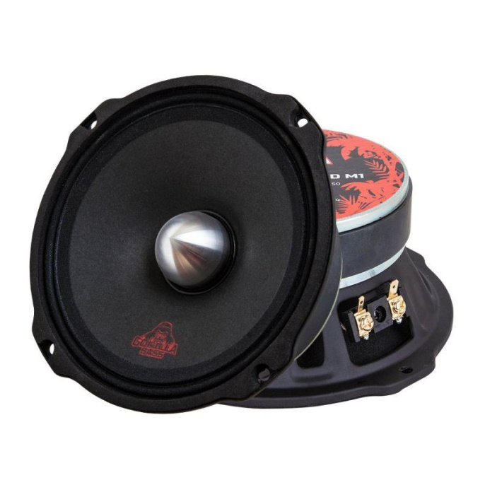 Колонки автомобильные Kicx Gorilla Bass MID M1 без решетки 300Вт 96.2дБ 4Ом 16см 6.5дюйм ком.:1кол. широкополосные однополосные