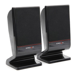 Акустическая система CROWN CMS-601 USB, 6W; управление громкостью, разъём для наушников, кнопка включения, Длина кабеля между колонками 1м;Длина аудио-кабеля и питания 2м.