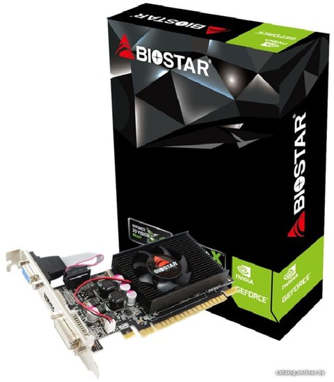 Видеокарта Biostar PCI-E 2.0 VN2103NHG6 NVIDIA GeForce 210 1Gb 64bit DDR3 589/1333 DVIx1 HDMIx1 CRTx1 Ret low profile