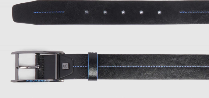 Ремень мужской Piquadro Blue Square CU6667B2/N черный натур.кожа