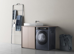 Стирально-сушильная машина Viomi Master 2 Pro WD10FT-B6E отдельностоящая, сушка: естественная конденсация, загрузка для стирки: до 10 кг, загрузка для сушки: до 6 кг, отжим: 1400 об/мин, глубина: 49 см с люком 58 см , энергопотребление B, 14 программ,