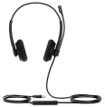 Гарнитура YEALINK UH34 Lite Dual UC Дуо, Проводная, HD звук, USB, шт
