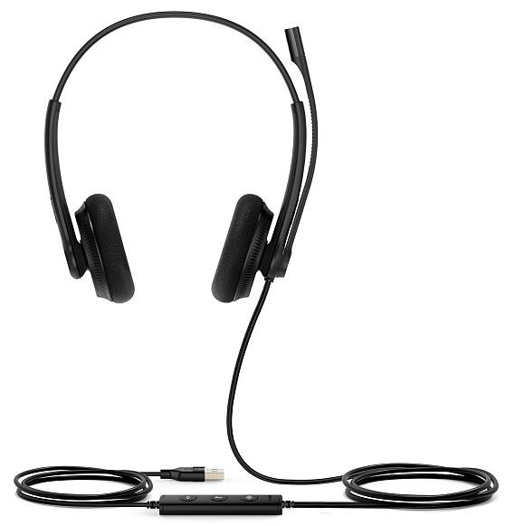Гарнитура YEALINK UH34 Lite Dual UC Дуо, Проводная, HD звук, USB, шт
