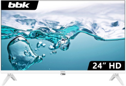 24" Телевизор BBK 24LEM-1045/TS2C (W) HD, белый