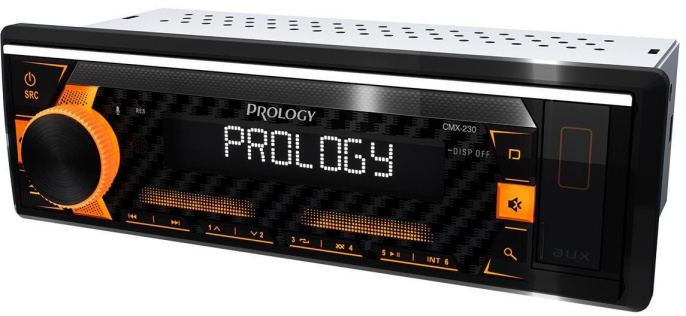Автомагнитола Prology CMX-230 1DIN 4x55Вт AUX 3 ПДУ PRCMX230