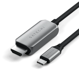 Кабель Satechi USB-C To HDMI 2.1 8K Cable. Цвет: серый космос (ST-YH8KCM)