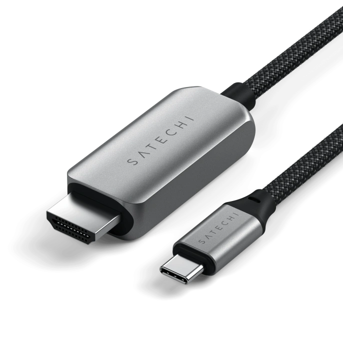Кабель Satechi USB-C To HDMI 2.1 8K Cable. Цвет: серый космос (ST-YH8KCM)