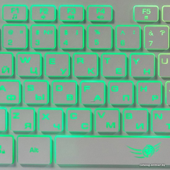 Dialog Gan-Kata Клавиатура KGK-17U WHITE - игровая с RGB-подсветкой, USB, белая