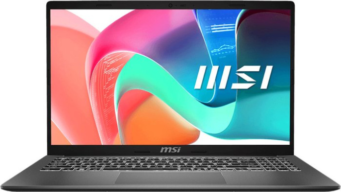 Ноутбук MSI MS-15S1 Modern 15 F1MG-1097XBY (9S7-15S111-1097) 15.6" FHD IPS/7 150U/16GB/SSD512GB/Integrated Intel/FingerPrint/White Backlit/DOS/Platinum Gray