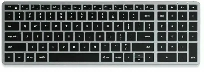 Клавиатура беспроводная Satechi Slim X2 Bluetooth Keyboard - русская раскладка. Цвет: серый космос