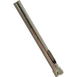 Сверло алмазное по керамической плитке и стеклу 6 мм, цилиндрический хвостовик SPARTA 728065