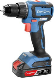 Дрель-шуруповерт DONGCHENG DCJZ2040, 2Ач,  с двумя аккумуляторами [dcjz2040(type am)]
