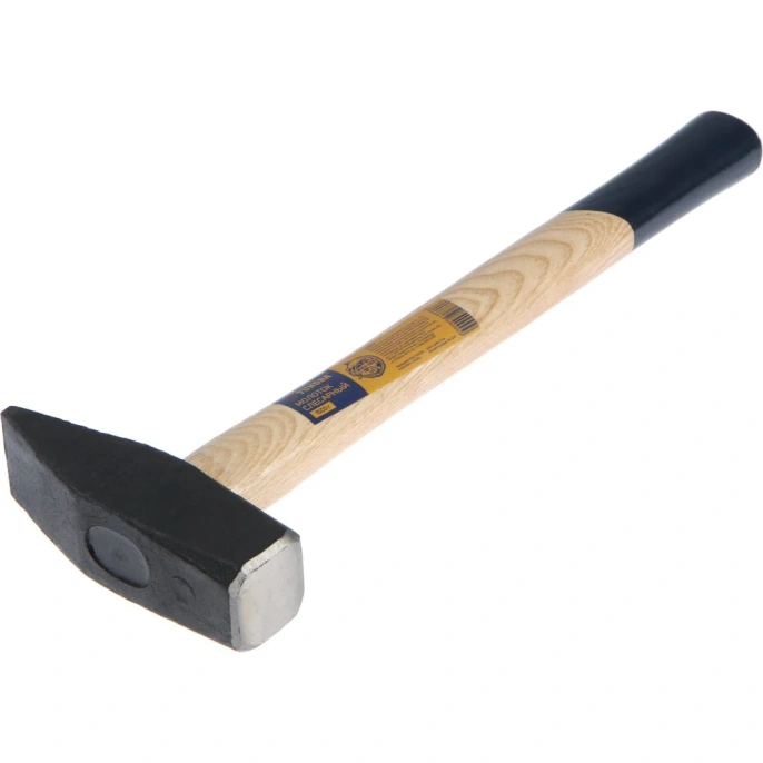 Слесарный молоток ТУНДРА квадратный боек, деревянная рукоятка, 1500 г 881984