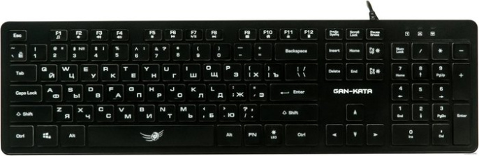 Dialog Gan-Kata Клавиатура KGK-17U BLACK - игровая с RGB-подсветкой, USB, черная