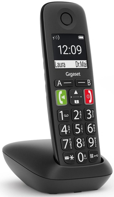 Р/Телефон Dect Gigaset E290 черный АОН