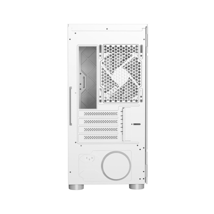 Корпус без блока питания Case PCCooler LM300 ARGB WH, Mini-Tower, TG, 1x120mm ARGB, 1xUSB-A 3.0 + 2xUSB-A 2.0, mATX, mITX White