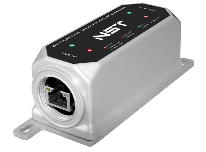 Уличный PoE удлинитель/ Уличный Ultra PoE удлинитель Fast Ethernet до 250м на 1 порт. Порты Ethernet: Вход - 1x10/100Base-T RJ45; Выход - 1x10/100Base-T RJ45. Порты PoE: Вход - 1xIEEE 802.3af/at/bt/Passive POE до 120W ; Выход - 1xIEEE 802.3af/at/bt до 9