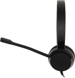 Гарнитура Jabra Evolve 20 UC Duo, для контактных центров, накладные, проводные, черный [4999-829-209]