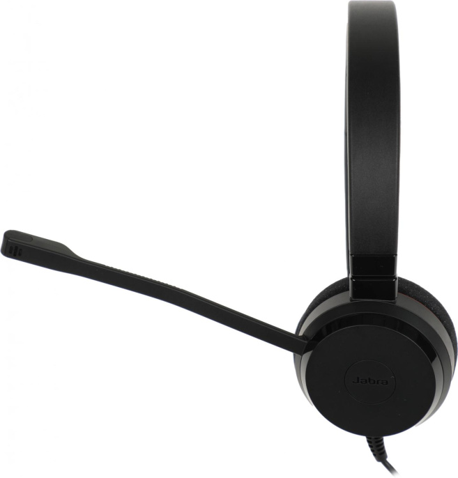 Гарнитура Jabra Evolve 20 UC Duo, для контактных центров, накладные, проводные, черный [4999-829-209]