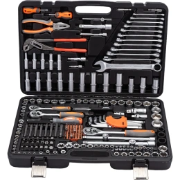 Набор инструментов STHOR 1/4-1/2-3/8 225 предметов пластиковый кейс 58693