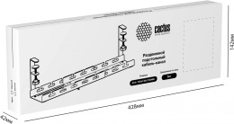 Кабель-канал Cactus CS-CM-700-1BK для столов 72.8x13x19см черный