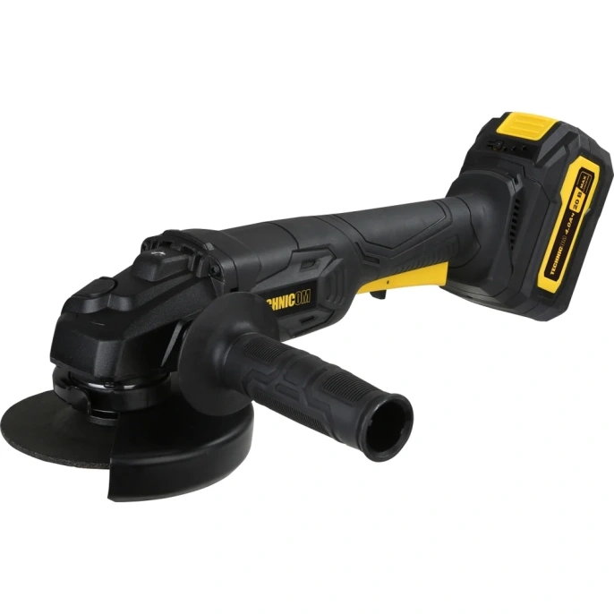 Аккумуляторная болгарка TECHNICOM 20В, 4Ач, 10000 об/мин, диск 125мм TC-CG320