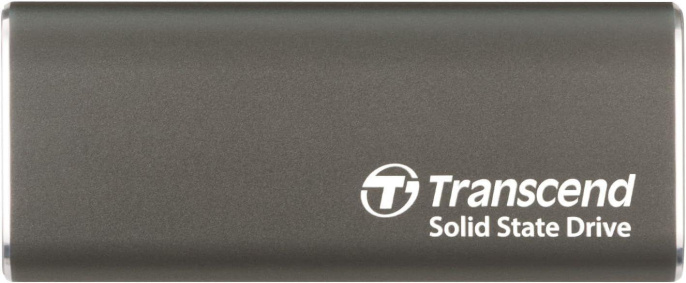 500ГБ Внешний диск SSD Transcend TS500GESD265C, USB-C, запись - 950МБ/с, чтение - 1050МБ/с, серый