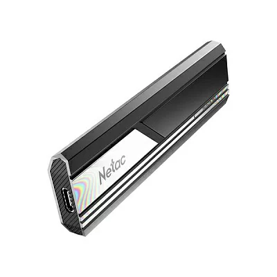 Внешний накопитель SSD USB3.2 Netac 1Tb ZX10 (NT01ZX10-001T-32BK) Black Type-C