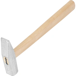 Слесарный молоток Без бренда 500 г,квадратный боек,деревянная ручка// 10270