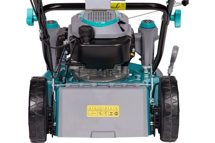 Газонокосилка бензиновая GPT GLM-Т5136SR роторная газонокосилка, самоходная, бензиновый двигатель, 3600 Вт, 5 л.с., ширина скашивания: 51 см 60 л