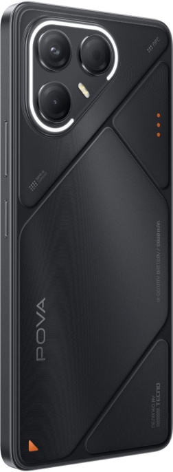 6.78" Смартфон TECNO Pova 7 5G 8/128Gb,  NFC,  IPS,  144Гц,  6000мAч,  черный
