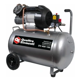 Масляный поршневой компрессор QUATTRO ELEMENTI DV-400-100 771-718