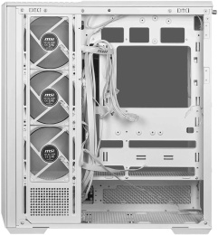 Корпус для ПК MSI MAG PANO 130R PZ White 2xUSB 3.2 Gen 1, 1xUSB 3.2 Gen2 Type-C, 3x120mm ARGB Reverse Blade Fan, 1x120mm ARGB Fan, 1 to 3 Fan PWM Splitter, Tempered Glass Window 306-7G32W21-HH9