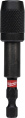 Держатель для бит магнитный Milwaukee Shockwave 1/4" HEX 73мм с фиксатором (4932459398) (магнитный, автоматическая фиксация, конструкционная сталь, Shock Zone, двойные внутренние магниты, блокировка и разблокировка одной рукой, тонкий профиль для максимал