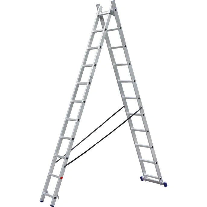 Двухсекционная алюминиевая лестница SMARTY 2х11 SN011-211