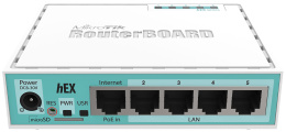 Маршрутизатор MIKROTIK hEX,  4 LAN,  белый [rb750gr3]