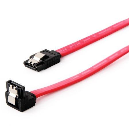 Cablexpert Кабель интерфейсный SATA, 30см, угловой разъем, 7pin/7pin, защелка CC-SATAM-DATA90-0.3M