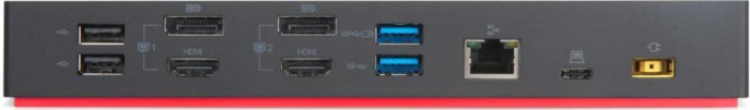 Lenovo [40AF0135EU] ThinkPad Hybrid USB-C with USB-A Dock 2x DP 1.2, 2x HDMI, 3x USB 3.1, 2x USB 2.0, 1x USB-C, 1x RJ-45, 1x Combo Audio Jack 3.5mm "