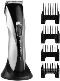 Машинка для стрижки Galaxy Line GL 4155 серебристый/черный насадок в компл:4шт