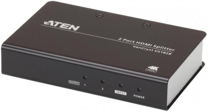 Разветвитель ATEN 2-Port True 4K HDMI Splitter VS182B-AT-G