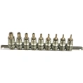 Набор торцевых головок-бит TORX с отверстием TH20-TH60; 1/2" 9 шт. Hans 46025-9C